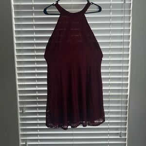 Maroon lacey dress